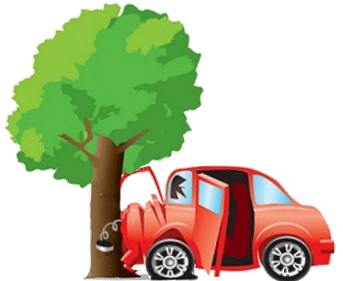 Telling it how 'twas! car_and_tree.gif